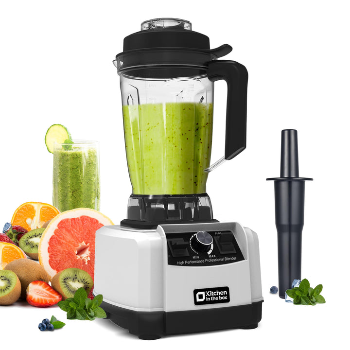 Kitchen in the box Mixer 1500W, Smoothie Maker 2L mit Grossem Fassungsvermögen, Standmixer mit 8 Ede
