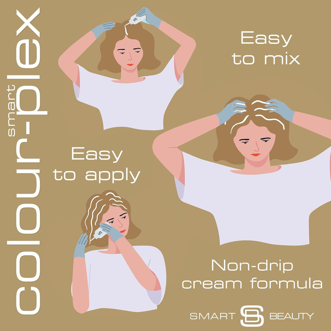 Cremeblond Haarfärbemittel mit zusätzlichem Plex Haarpflege Conditioner, permanente Haarfarbe mit ei