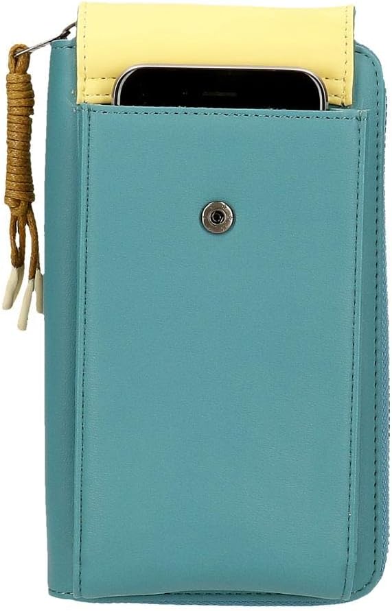 Pepe Jeans Bea Umhängetasche Handyhalter Blau 11x17,5x2,5 cm Kunstleder Bandolera Portamóvil Blau, B