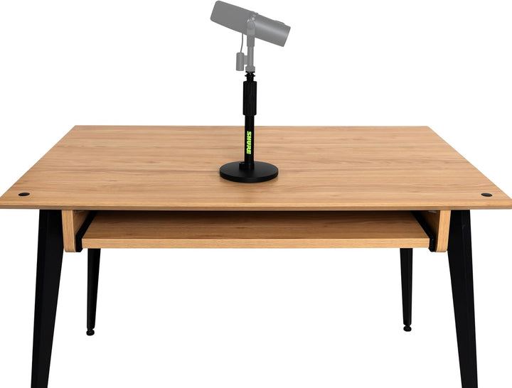 Shure by Gator Höhenverstellbarer Desktop-Mikrofonständer mit 6"-Rundsockel, schwarz (SH-DESKTOP1),