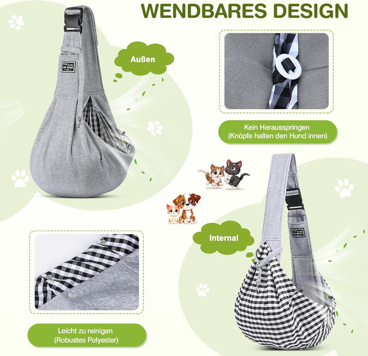 ALLSOPETS Tragbare Hundetragetasche Reisen Haustiertaschen Katzentragetasche Haustiere Welpen Kleine