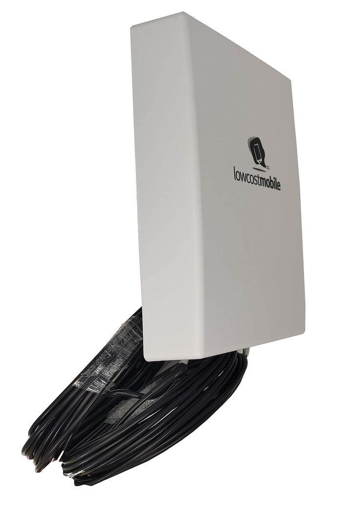LowcostMobile PAN5G-MIMO-2021 700/800/900/1800/2100/2600/3500 MHz 2 x 5m schwarz Antenne 4G 5G SMA K