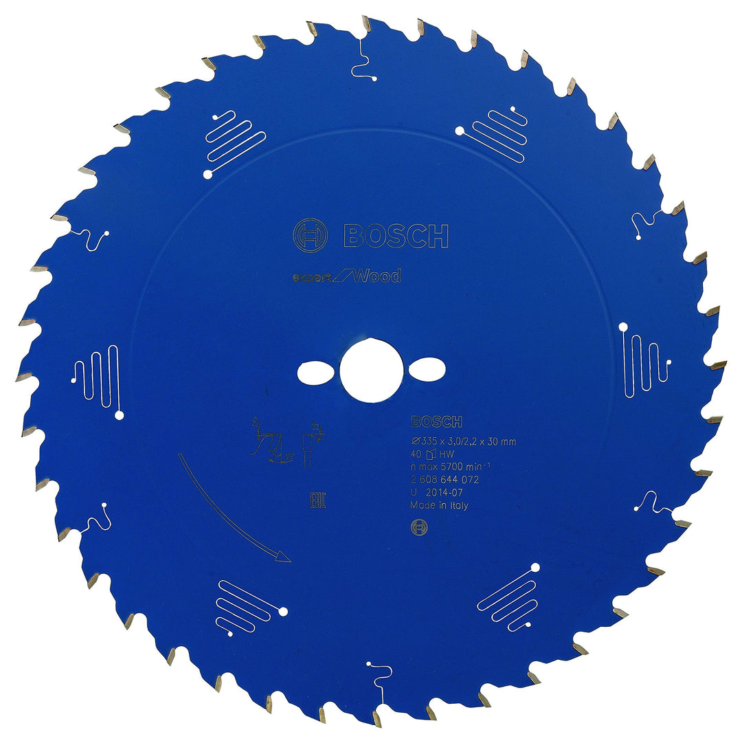 Bosch Professional 1x Kreissägeblatt Expert for Wood (Holz, Sägeblatt Ø 335 x 30 x 3 mm, 40 Zähne, Z