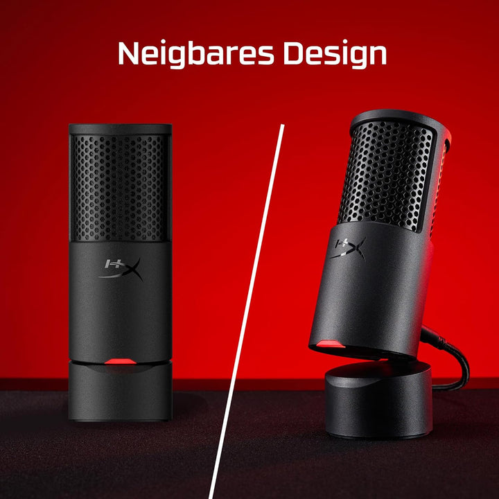 HyperX SoloCast 2 USB-Mikrofon – Gaming & Streaming Mikrofon mit Tap-to-Mute, 96 kHz/24-Bit Aufnahme