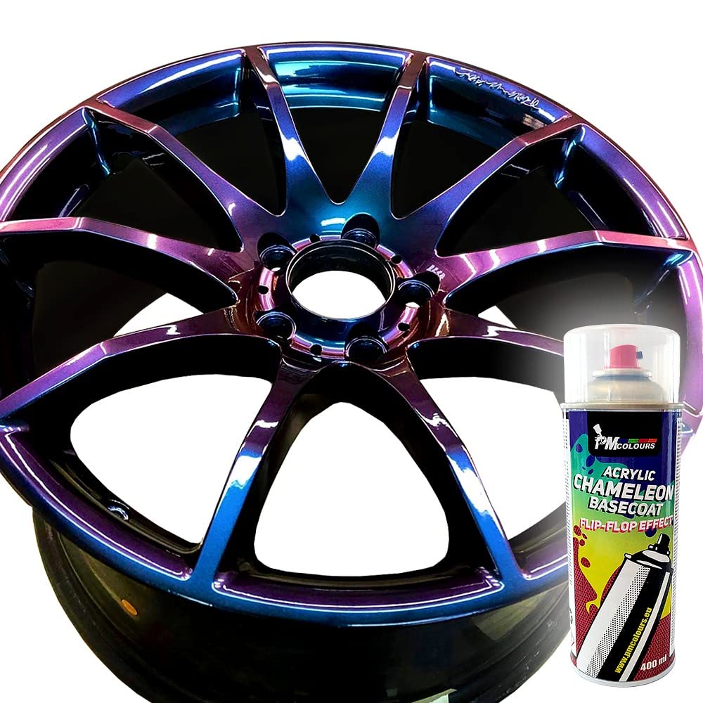 PMcolours Flip Flop Lack mit Multi Color Chamäleon-Effekt ECLIPSE, Sprühdosen 400 ml, BCB-Basecout (