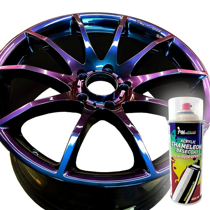 PMcolours Flip Flop Lack mit Multi Color Chamäleon-Effekt ECLIPSE, Sprühdosen 400 ml, BCB-Basecout (