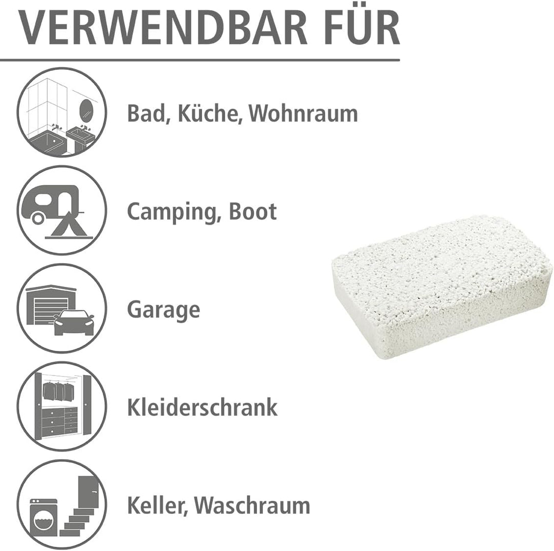 WENKO Nachfüllpack für Feuchtigkeitskiller 5 kg, Granulatblock für Raumentfeuchter, fasst bis zu 8 l