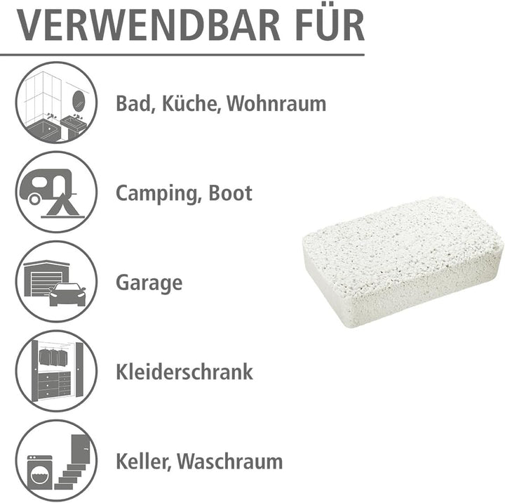WENKO Nachfüllpack für Feuchtigkeitskiller 5 kg, Granulatblock für Raumentfeuchter, fasst bis zu 8 l