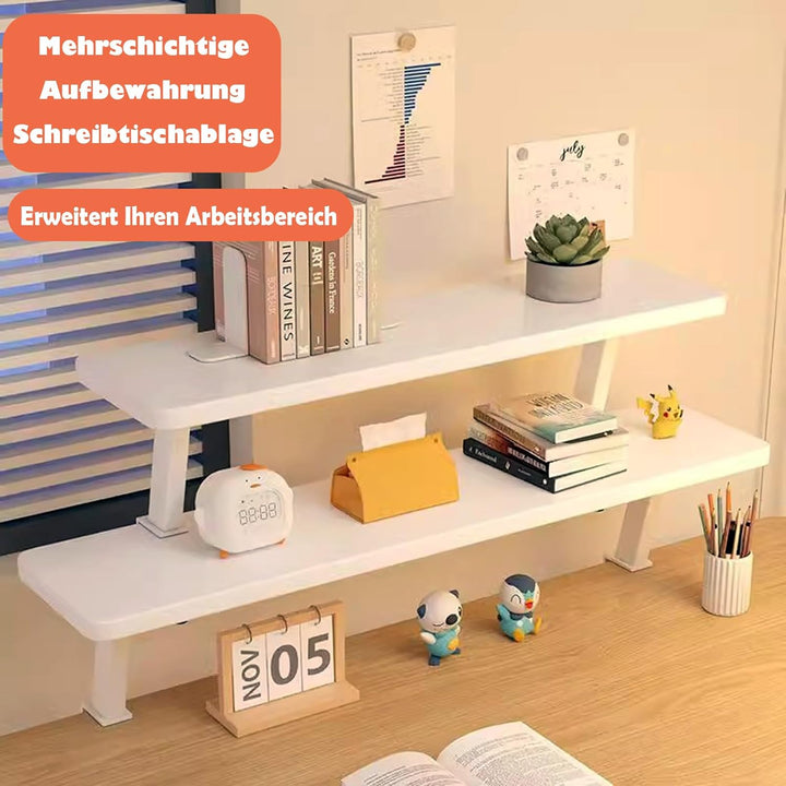 Klemmbares Schreibtisch Organizer Regal, Adjustable Desk Shelf Clamp Schreibtischregal Klemmbar Aufb