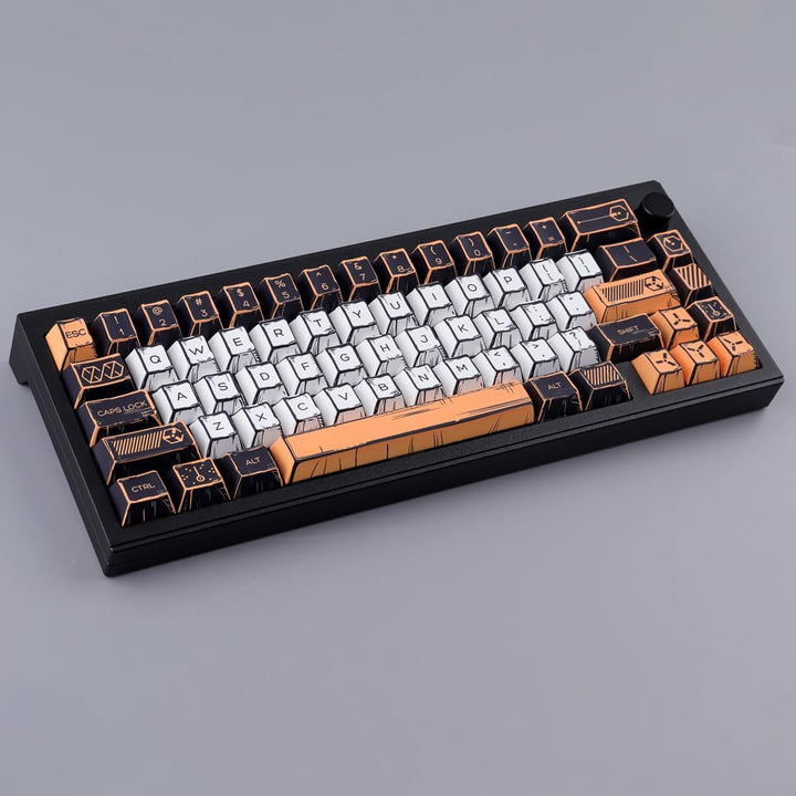 Sunzit PBT Keycaps, 150 Tasten Manga Style Theme Custom Tastenkappen Cherry Profile Dye Sub Keycap S