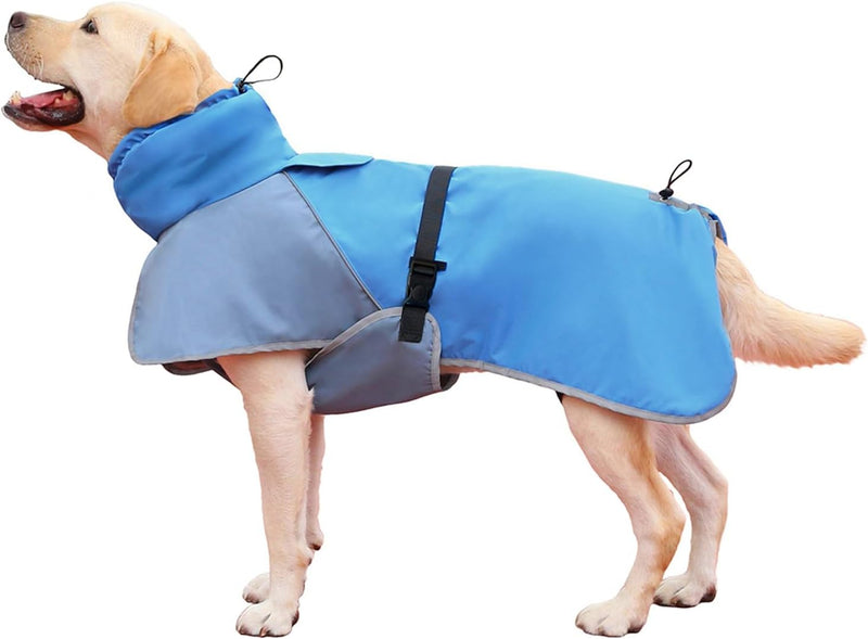 NAMSAN Hunderegenmantel Wasserdicht Hunde Regenjacke Winter Hundemantel Verstellbarer Hundejacke mit