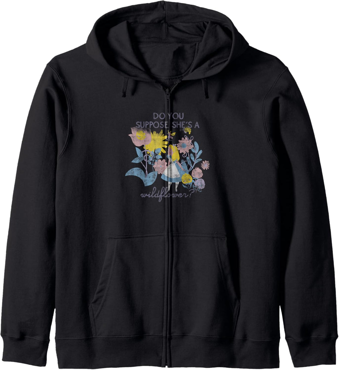 Disney Alice In Wonderland Do You Suppose She's A Flower Hmm Kapuzenjacke