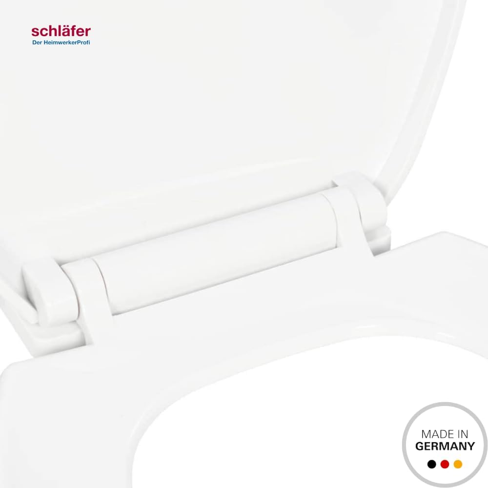 Schläfer | 4664101 - Universal-Toilettendeckel mit Soft-Close, WC Deckel Soft-Close, Quick-Release W