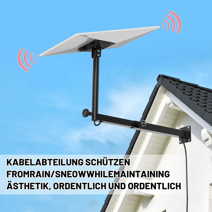 IMAYCC 360°Verstellbare Starlink Gen 3 Halterung mit Ausziehbarem-Masthalterung, Anti-RostStarlink G