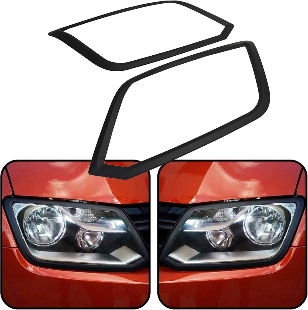 JHCHAN Scheinwerfer abdeckung Aussenschutzverkleidung für VW Amarok Erste Generation 2010–2022 V5 V6