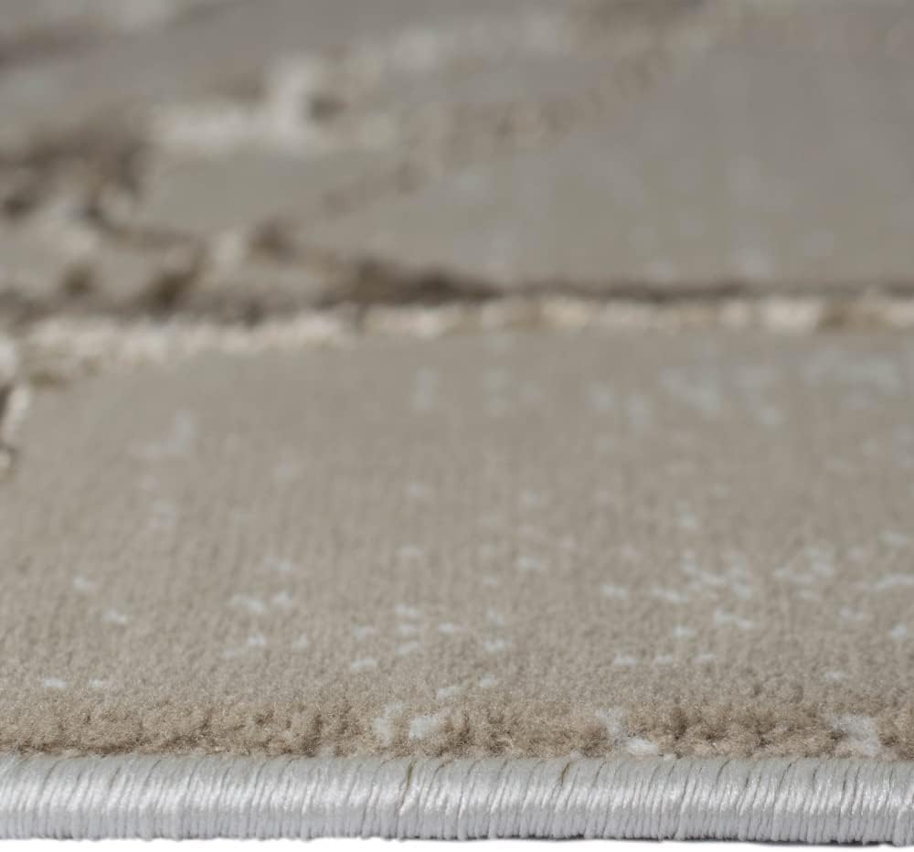 Teppich-Traum Designer Teppich Flur Wohn- & Schlafzimmer abstraktes Ästemuster beige Grösse 200x290