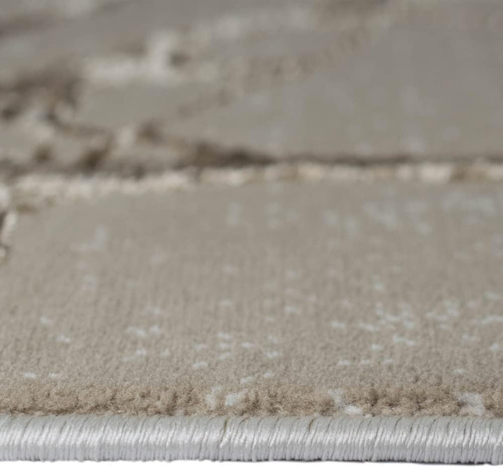 Teppich-Traum Designer Teppich Flur Wohn- & Schlafzimmer abstraktes Ästemuster beige Grösse 200x290