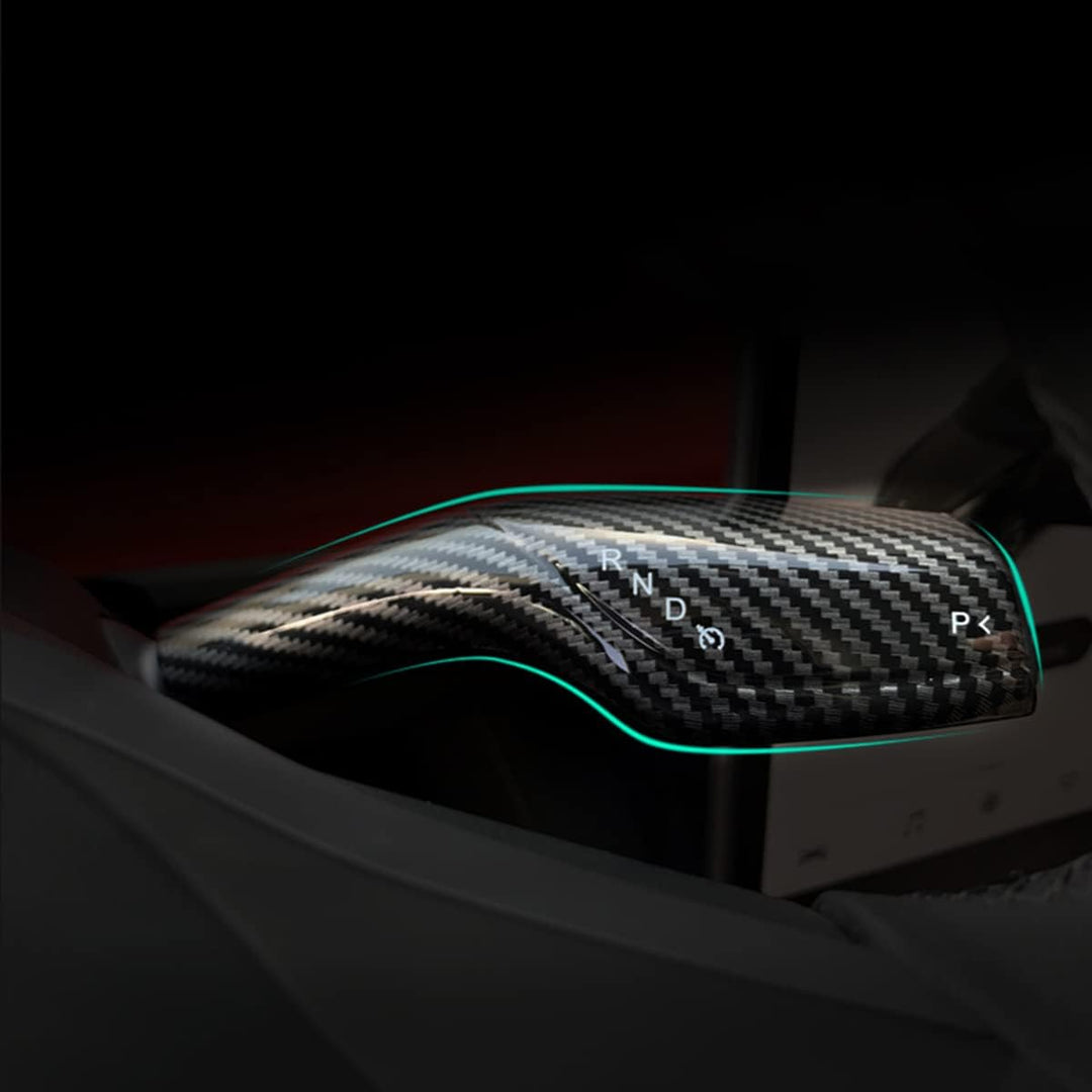 KYYET Kompatibel mit Tesla Model 3 Model Y Säulen-Schalthebel, Hebel, Lenkrad, Innenschutzzubehör (K