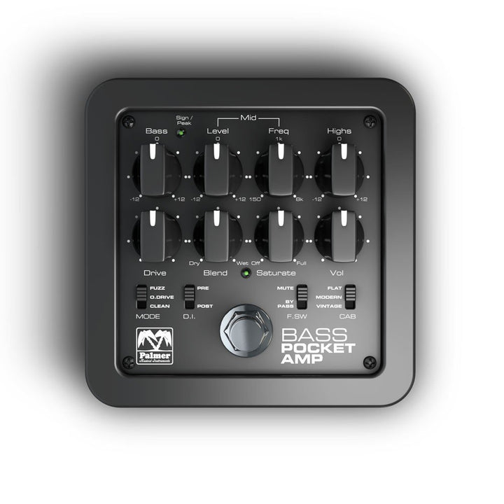 Palmer POCKET AMP BASS Tragbarer Bass-Vorverstärker (Pepbass), Bass