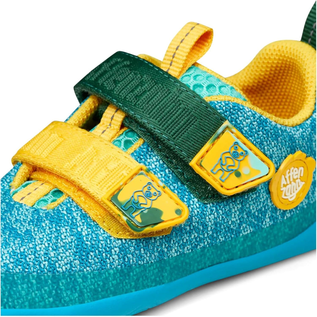 Affenzahn Übergangsschuh Knit Happy wasserdicht atmungsaktiv vegan mit Kaltfutter, Klettverschlüssen