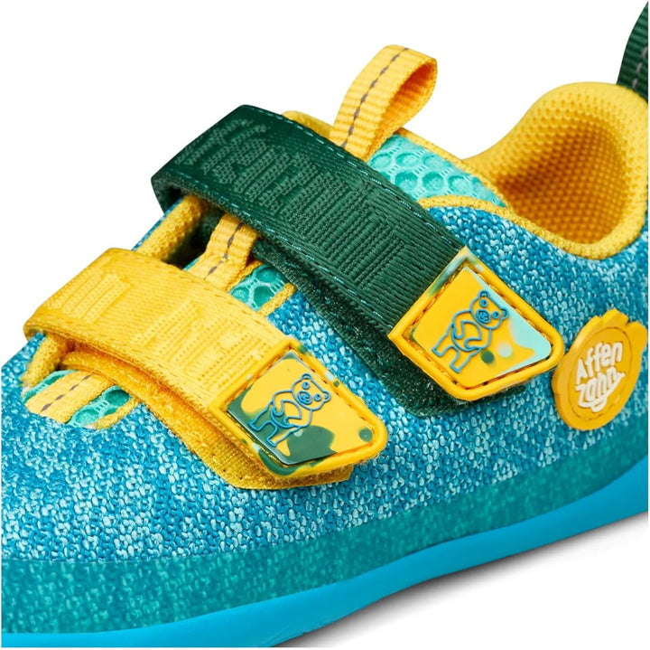 Affenzahn Barfussschuh Knit Happy mit Klettverschluss, Vegan, rutschfest, Flexibel, Reflektierend, b