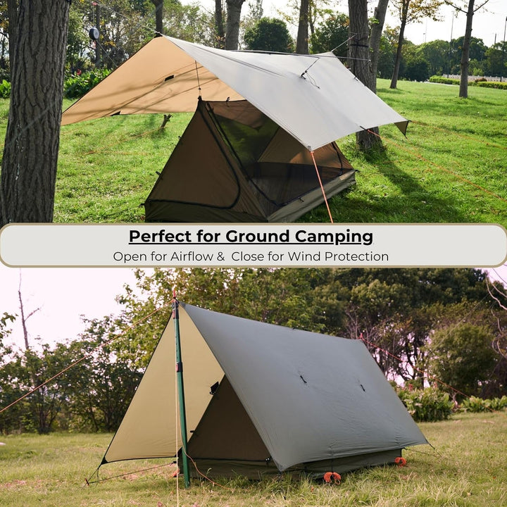 onewind Hängemattenplane, vielseitig, Camping, Regenfliege, Ultraleicht, grosse Abdeckung, Unterstan