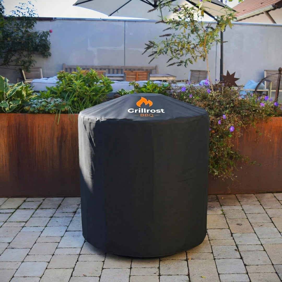 Grillrost.com Das Original 90er Abdeckhaube für den Feuerplattengrill &amp; alle Feuerplatten mit 90cm D