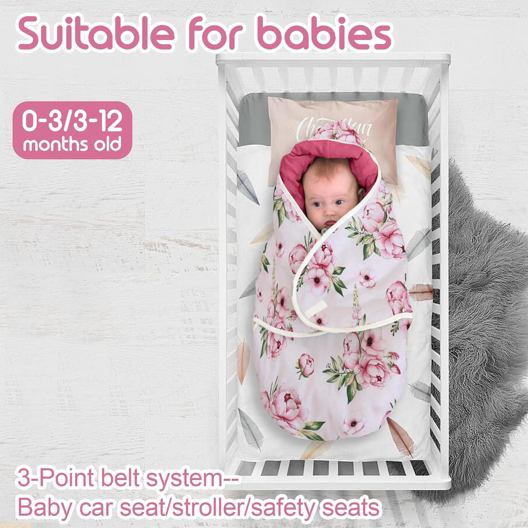 Einschlagdecke Babyschale für Universal Fusssack Babydecke Baumwolle Baby Pucksack für Kinderwagen A