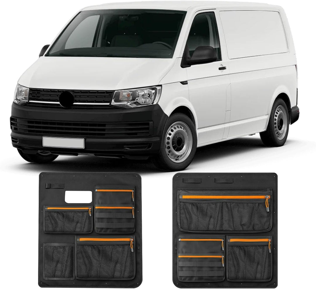 Scheunentür Lagerorganisator kompatibel mit VW T5 T6, 1 Paar Stauraumsparer Scheunentür Organizer Va