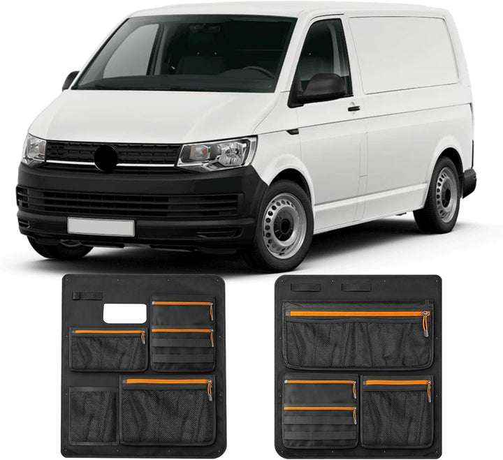 Scheunentür Lagerorganisator kompatibel mit VW T5 T6, 1 Paar Stauraumsparer Scheunentür Organizer Va