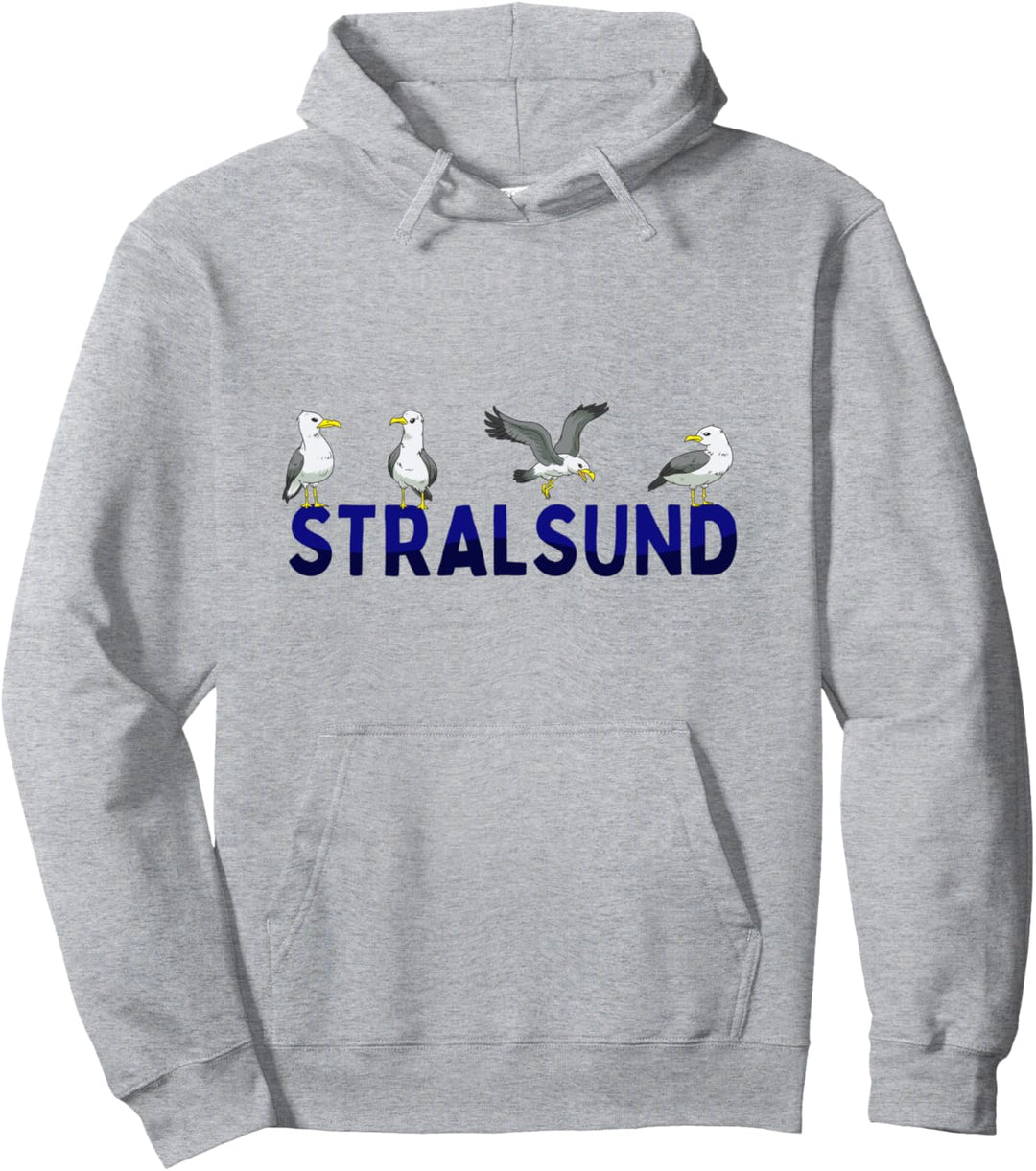 Stralsund Möwen Ostsee Moin Norddeutsch Pullover Hoodie