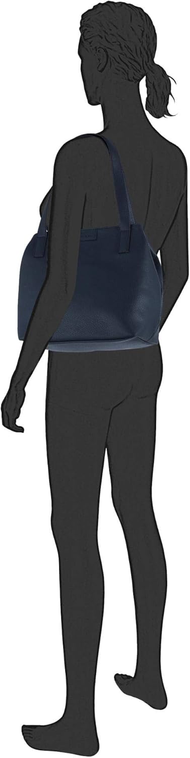 TOM TAILOR bags Miri Zip Damen Shopper Umhängetasche Reissverschluss Blau, Blau