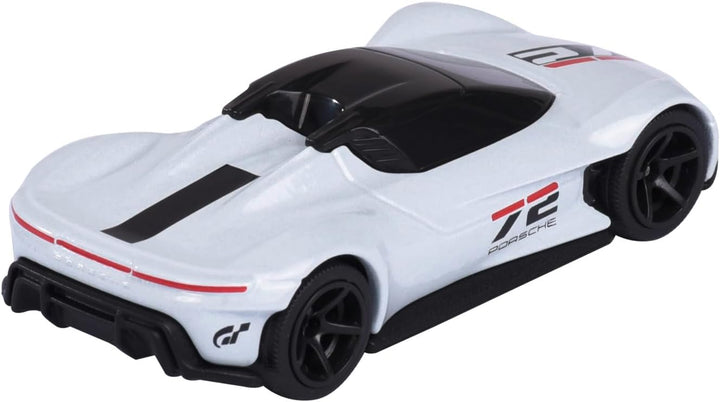 Majorette - Porsche Motorsport Deluxe Vision GT in weiss - Modellauto (7,5 cm) aus der Porsche Delux