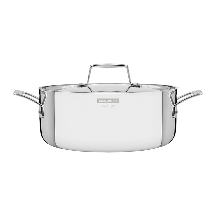 Tramontina GRANO Bratentopf ø 24 cm - 4,4 Liter, Edelstahl, Induktion, ofenfest Bratentopf Ø24 cm, B