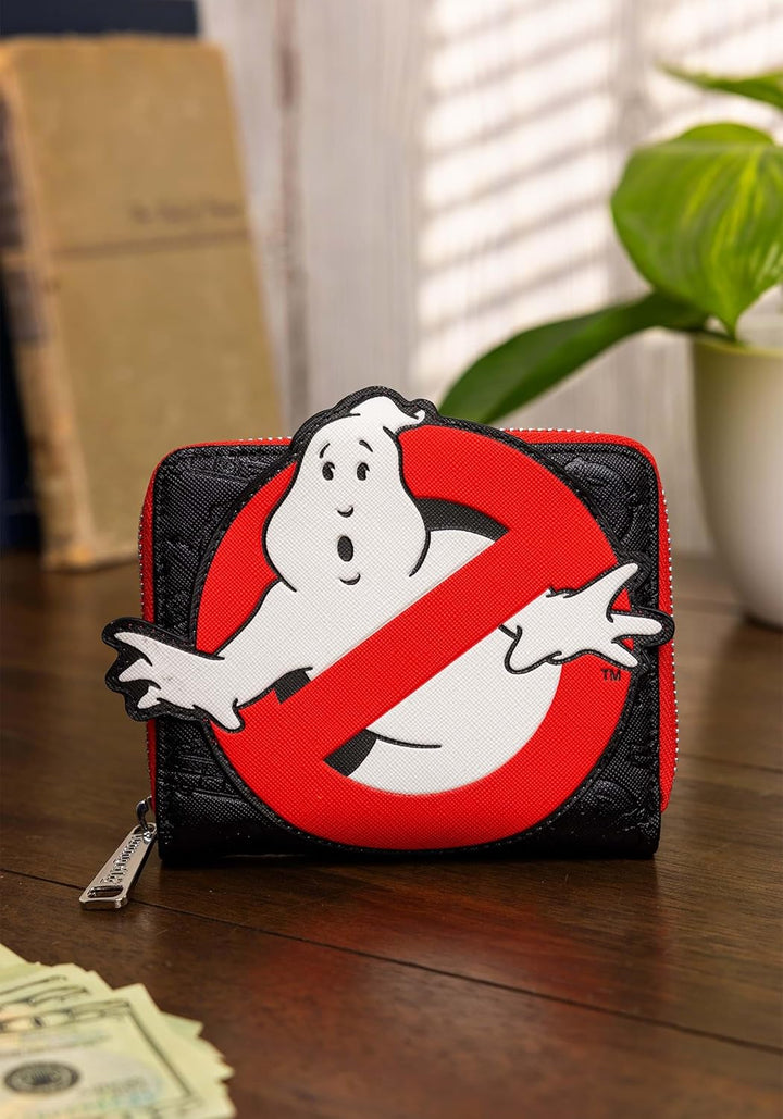 Loungefly Geldbörse mit umlaufendem Ghostbusters-Logo, Schwarz, Einheitsgrösse