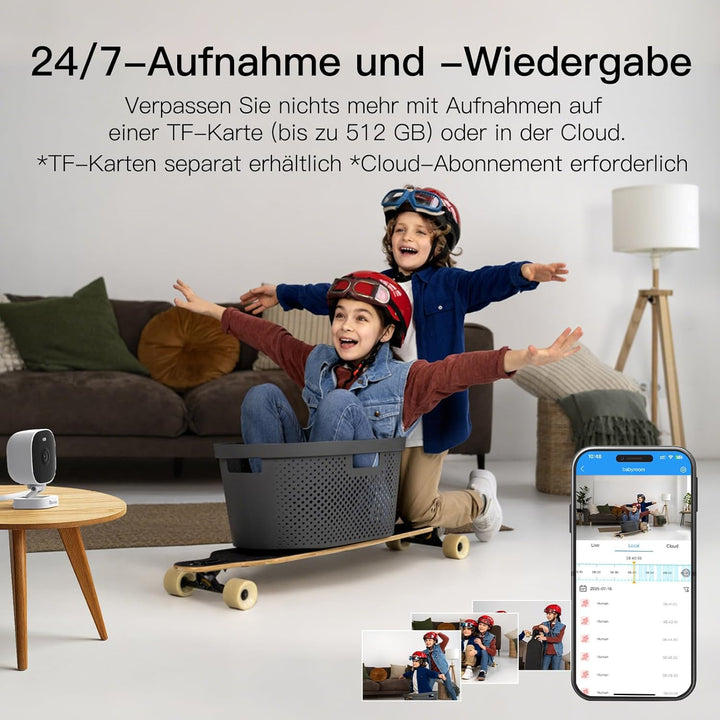 Vimtag 4MP Kamera Überwachungs Aussen, IP66 Wasserdicht, Überwachungskamera Aussen/Innen mit Farbige