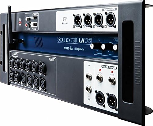 Soundcraft Ui12 Digitaler Mischer mit 12 Kanälen und Fernsteuerung, schwarz Kanal 16 16 Channel Ui16