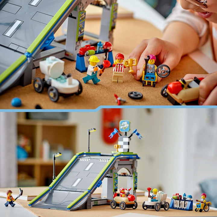 LEGO City Keine Limits: Seifenkistenrennen mit Rampe - Bauspielzeug für Jungen und Mädchen ab 6 Jahr