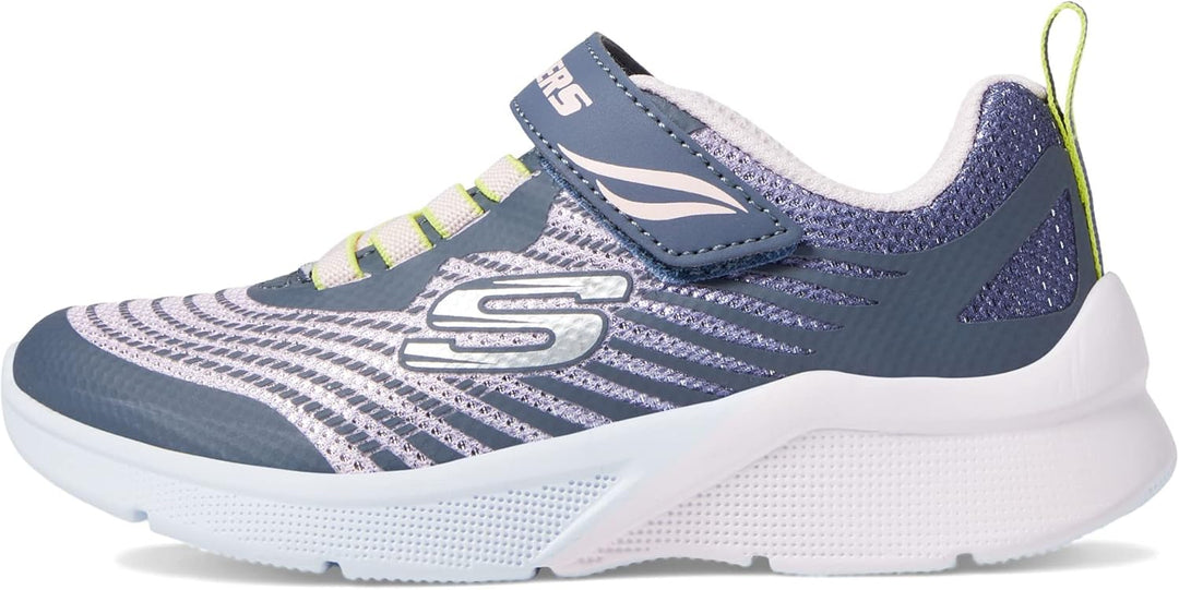 Skechers Mädchen 302349l Bkmt Sneaker 28 EU Anthrazit mit Glitzernden Netzstoffen, 28 EU Anthrazit m