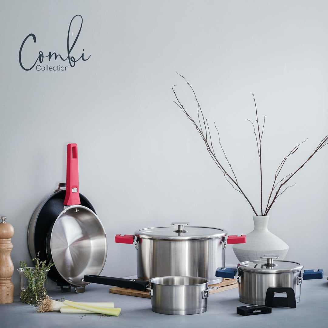 LACOR - 56720 - Kombi-Bratpfannenkörper, Edelstahl 18/10, Innenausführung, Sandwich-Wärmeverteilerbo