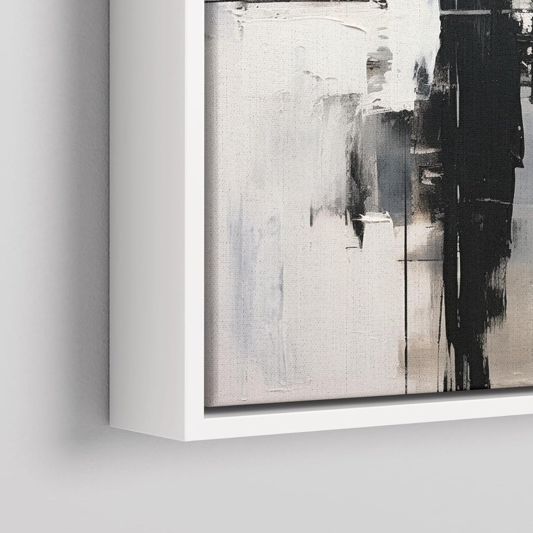 ARTNOVA Schattenfugenrahmen aus Holz für Leinwand 30x30 cm (weiss) I Bilderrahmen Schattenleiste Lei