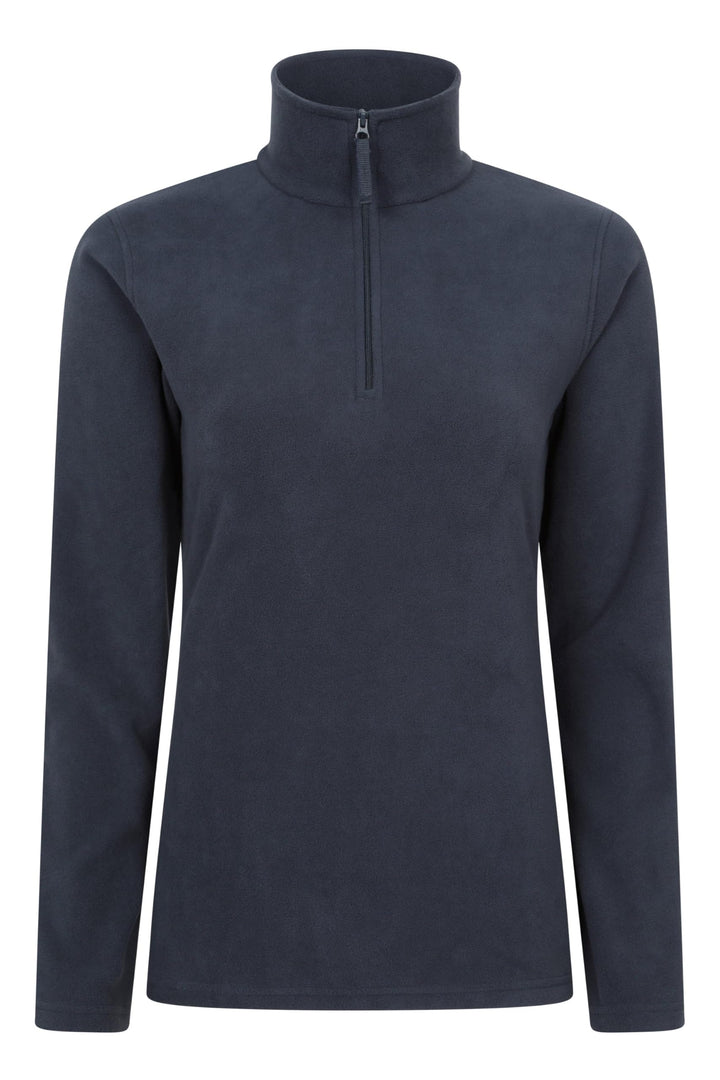 Mountain Warehouse Camber Womens Fleece - Lightweight Ladies Casual Sweater Top, Breathable, Zip Nec