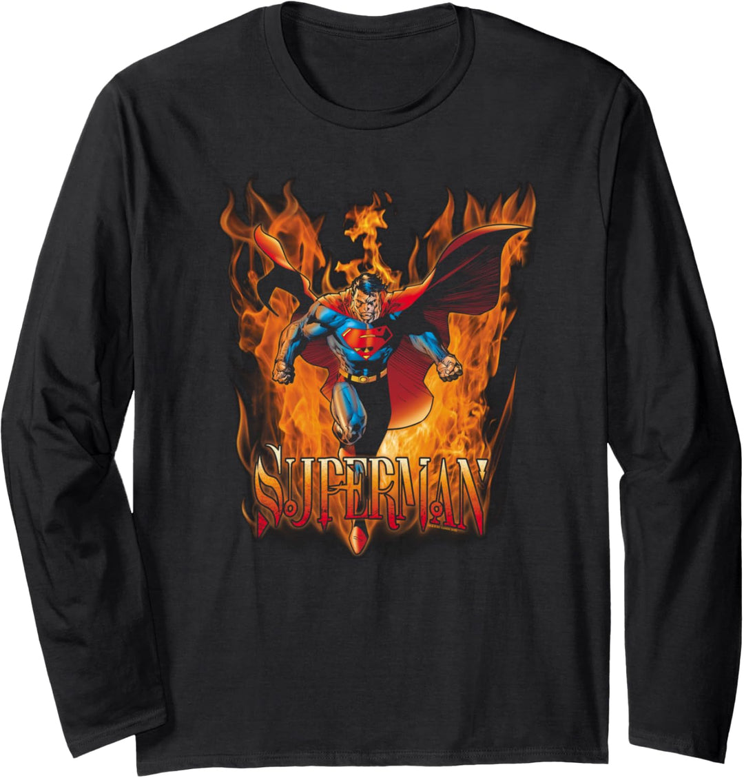 Superman Through the Fire Langarmshirt