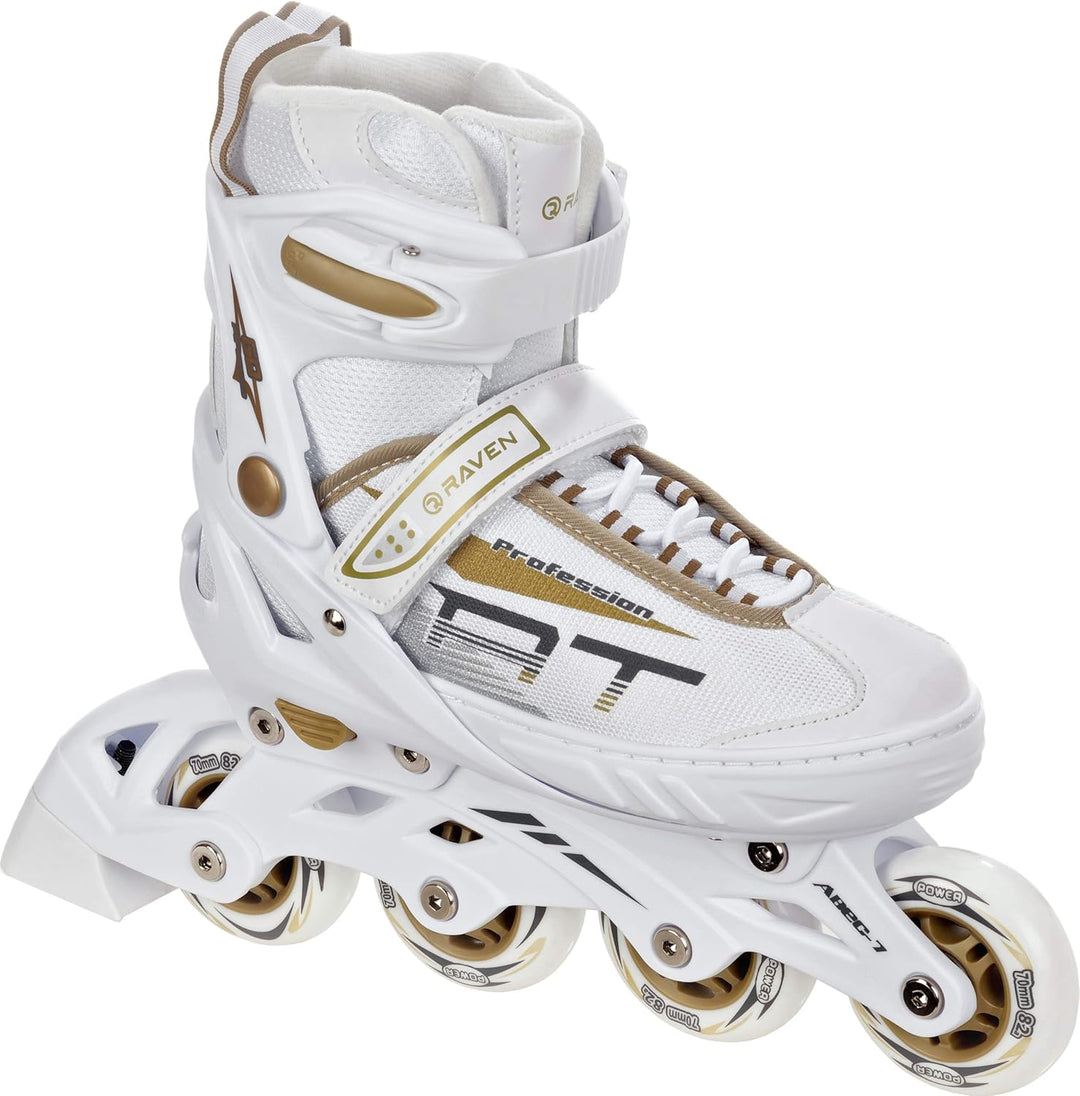 RAVEN Profession 2in1 Schlittschuhe Inlineskates Inliner für Kinder und Erwachsene verstellbar 31-35