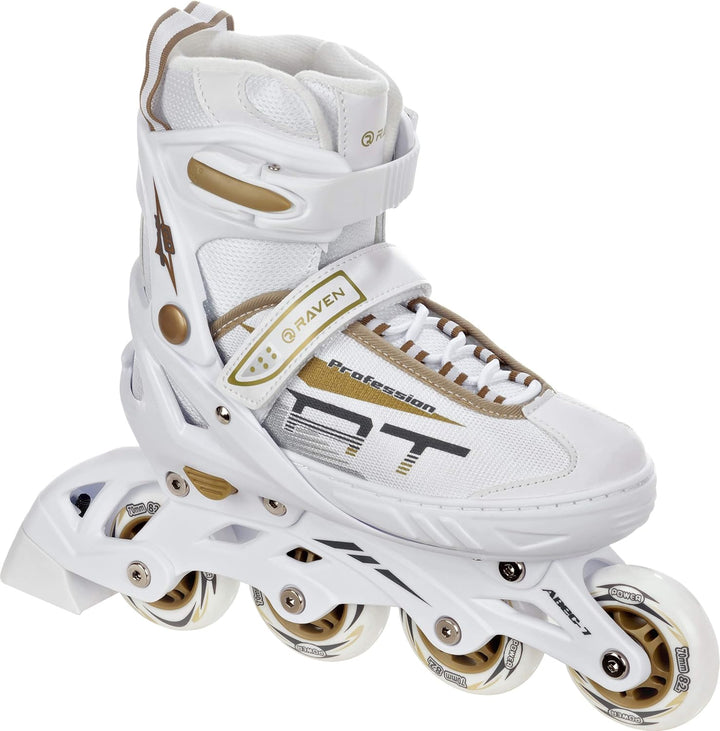 RAVEN Profession 2in1 Schlittschuhe Inlineskates Inliner für Kinder und Erwachsene verstellbar 31-35