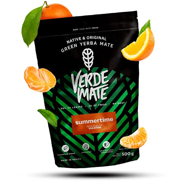 Mate Tee Verde Mate Frucht Set 1,5kg - Brasilien Yerba Mate - 5mm Grobe Blätter - Luftgetrocknet, St