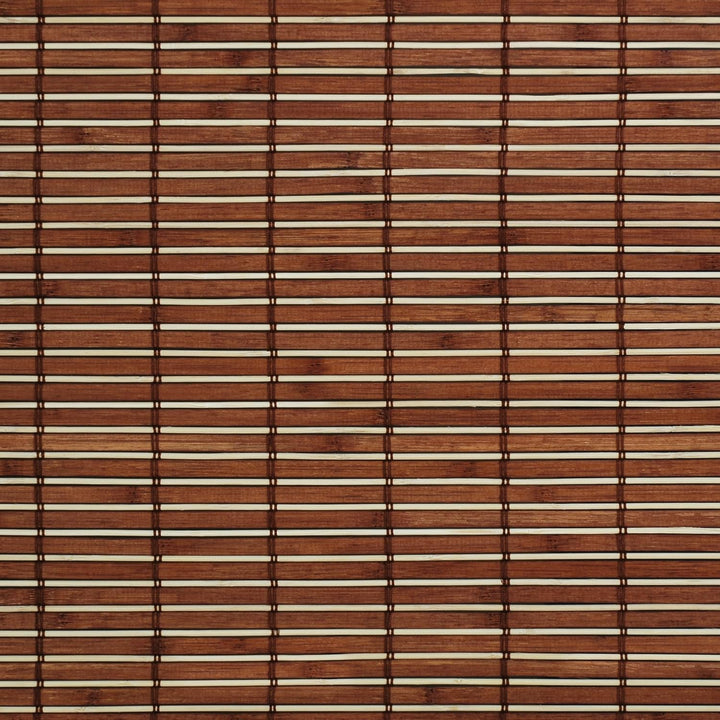 Holzrollo Breite 90 cm Länge 220 cm Farbe Natur oder braun Seitenzug Fenster Tür Rollos (braun), Bra