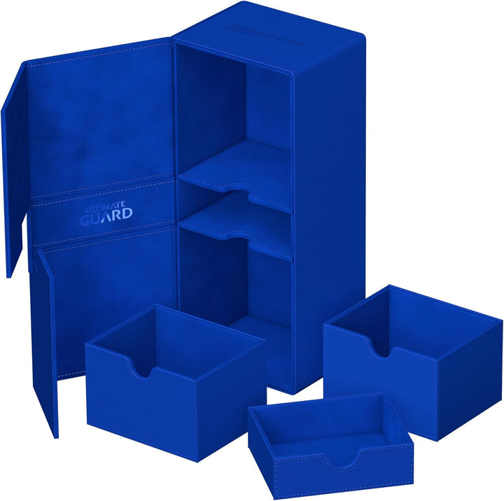 Ultimate Guard Twin Flip`n`Tray 266+ Xenoskin Blau, Blau