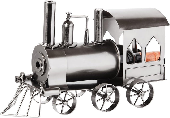 Brubaker Flaschenhalter Lokomotive Metall Skulptur Geschenk mit