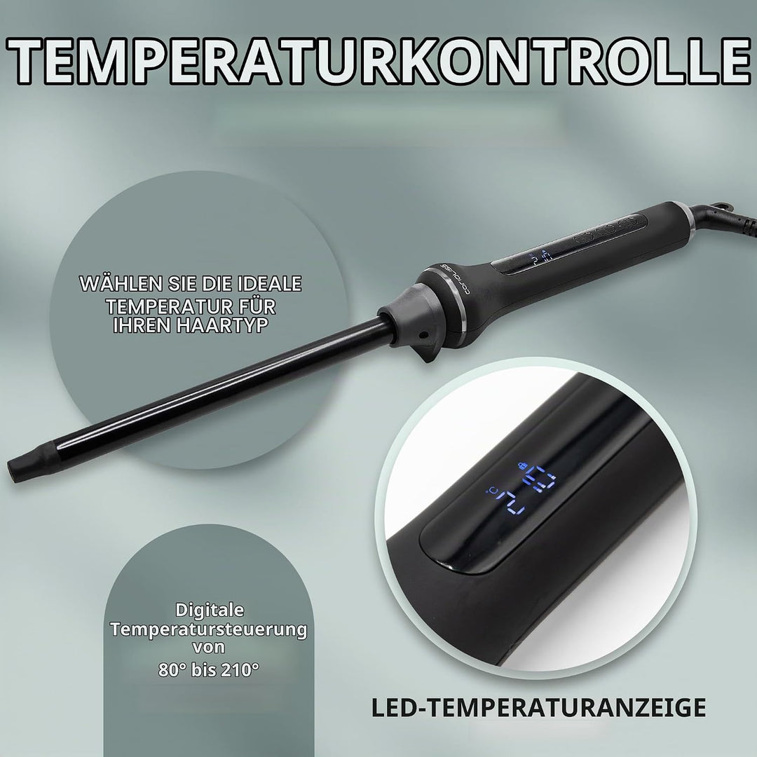 Corioliss Style Stick Digital Lockenstab Schwarz Soft Touch